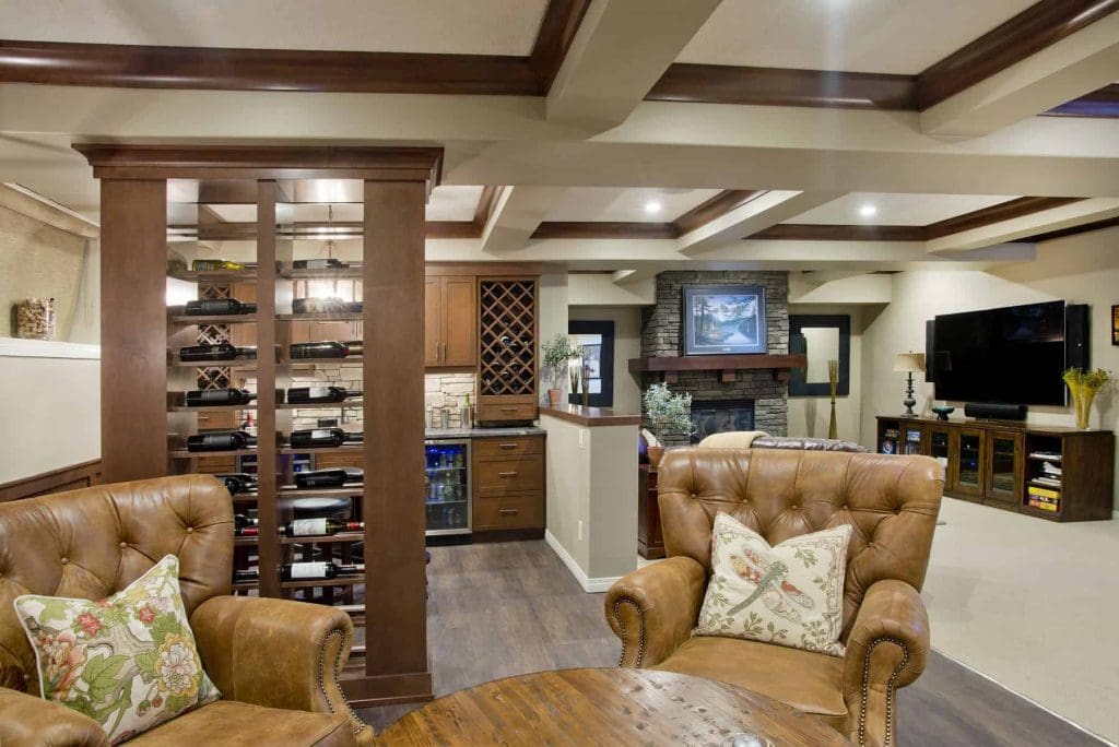 Auburn Bay Wine Room By Renova Homes & Renovations Calgary, Alberta
