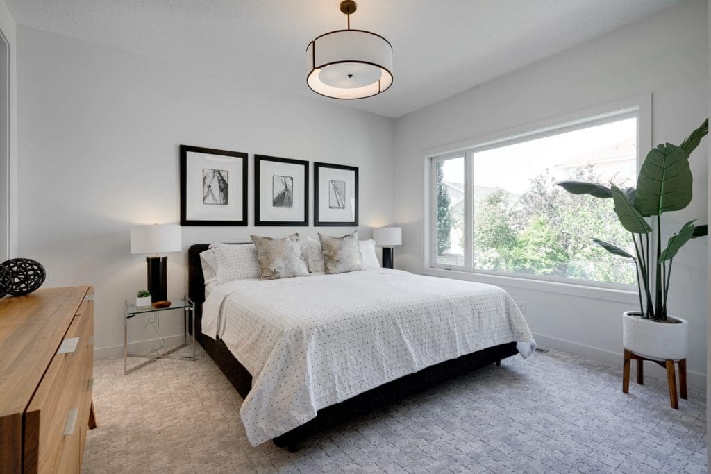 Arbour Lake Renovated Master Bedroom by Renova Homes & Renovations In Calgary, Alberta