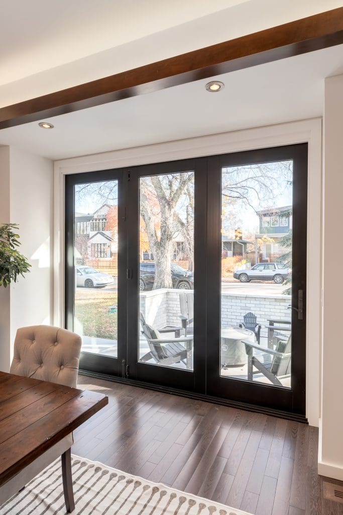 Custom Renovation Open concept patio doors