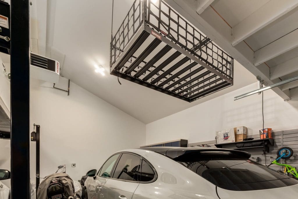 Inside Custom Renovation Garage