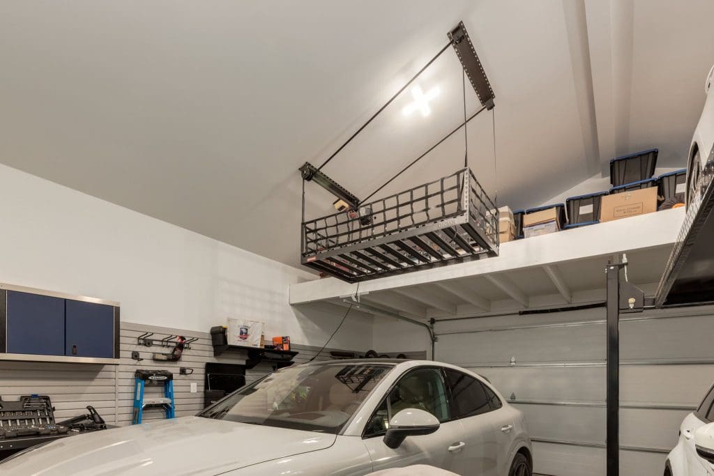 Inside Custom Renovation Garage