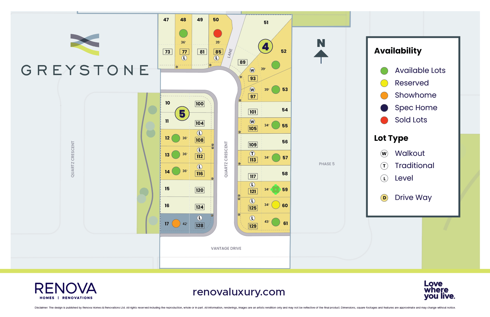 Greystone Site Map